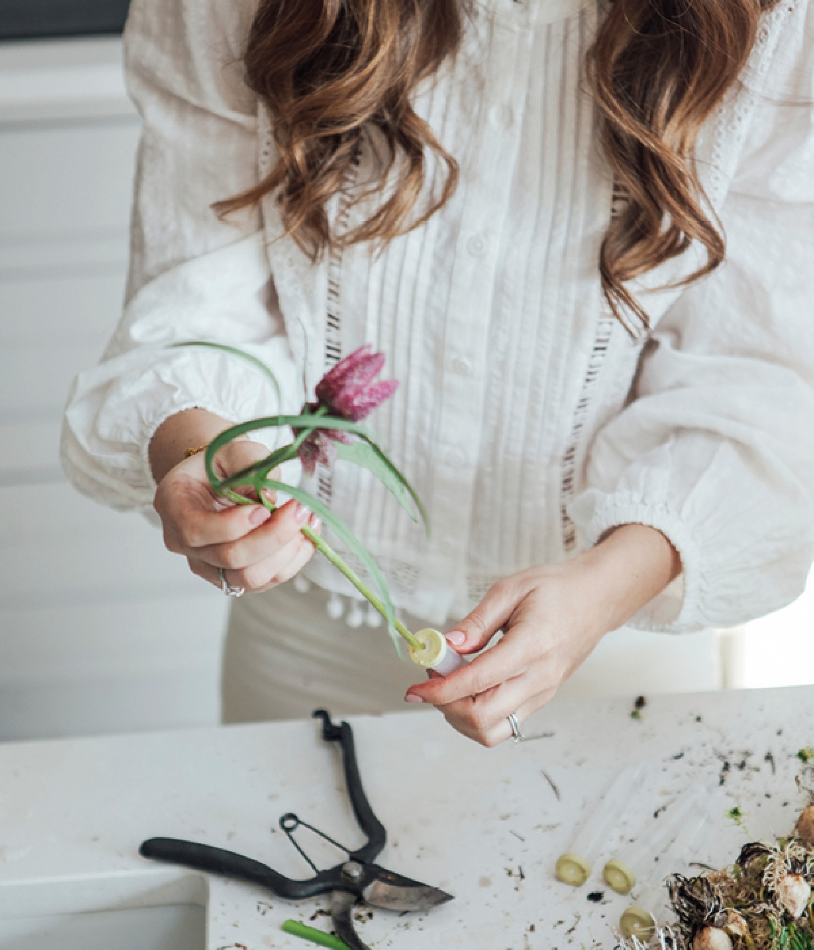 How to Make a Spring Wreath from House of Flowers by Ashlee Jane